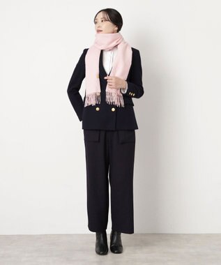 MOONBAT WEB限定【洗える】ミエル (miel) カシミヤ100％ プレーンマフラー ペールピンク