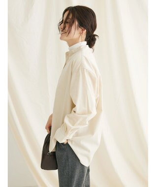 CRAFT STANDARD BOUTIQUE コーデュロイバンドカラーシャツ Ivory