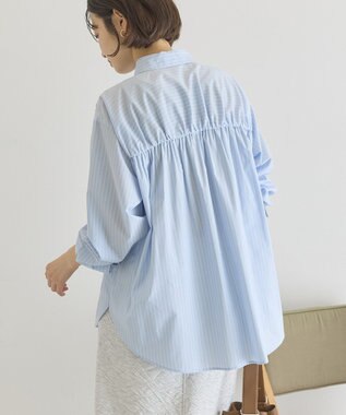 AMERICAN HOLIC シャーリングシャツ Stripe Sax