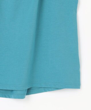 ANY 【接触冷感/UVケア/シワになりにくい】フレアスリーブ Tブラウス ターコイズ