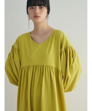 Green Parks armonia．２ｗａｙ袖ボリュームワンピース Yellow