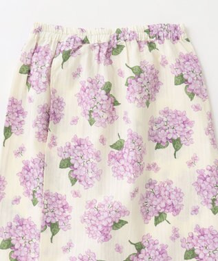 ANY KIDS ロング丈 浴衣 セット オフホワイト×アジサイ