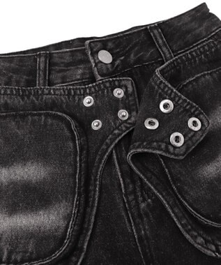 WEGO ラップブラストフレアデニム ブラック