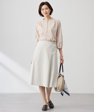 J.PRESS LADIES azulejoスクエアプリント スカーフ ネイビー系5