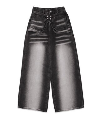 WEGO ラップブラストフレアデニム ブラック