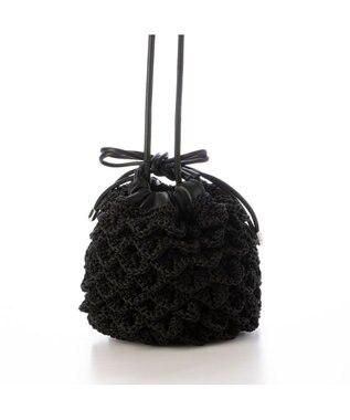 UNBILLION カシュカシュ cachecache / クロッシェミニ巾着バッグ ブラック