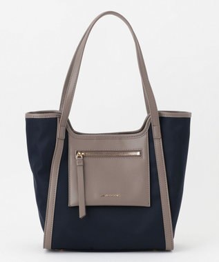 LA BAGAGERIE リサイクルレザー　フラップトート ネイビー