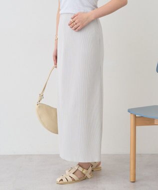AMERICAN HOLIC 針抜きリブタイトスカート Light Gray