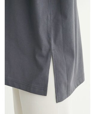 Green Parks 冷っとすずやか　バックカシュクールチュニック Dark Gray