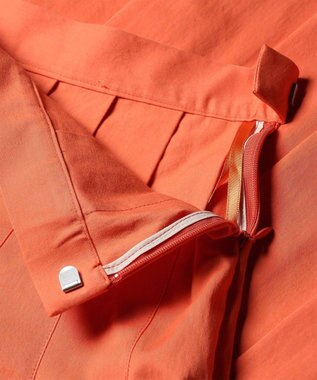 Paul Smith ピーチコットン プリーツスカート オレンジ