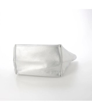 UNBILLION ペルケ perche / 牛革ドット刺繍トートバッグ ライトシルバー