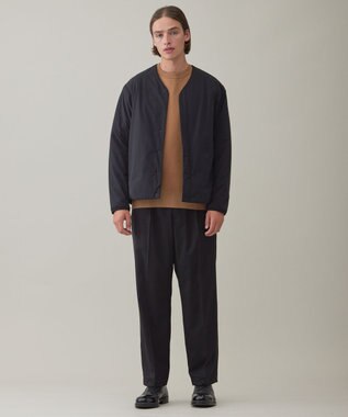 UNFILO MENS 【新色追加】スウェットライク クルーニット [24年秋冬商品] ベージュ