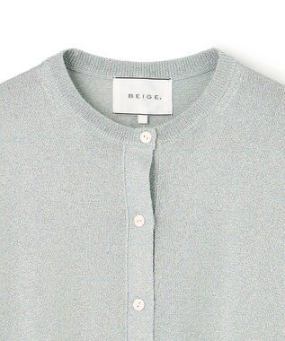 BEIGE， SMITHONITE / リュクスグリッター ドルマンカーディガン Sax