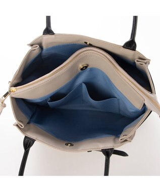 UNBILLION 【テレビ ドラマ着用アイテム】ペルケ perche / WEB限定牛革ソフトA4ベルトトート グレーミックス