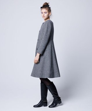 TOCCA 【消臭】RHYTHMIC PACE 千鳥柄コート ブラック系