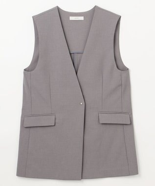 ANY 【セットアップ可能/ストレッチ】イージーケアジレ グレー