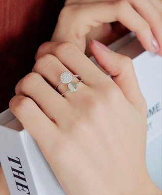 Tiaclasse ダブルサークルリング シルバー