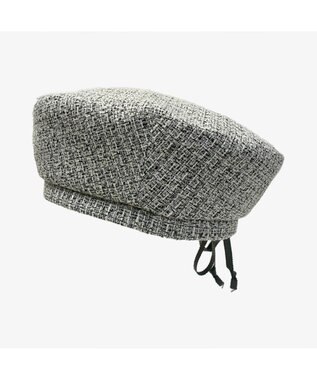 林八百吉商店 un chapeau  ツイードベレー グレーミックス