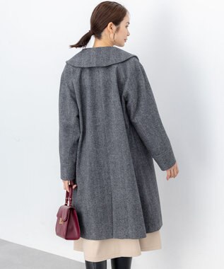 組曲 ウールモッサステンカラー コート モノトーン系8