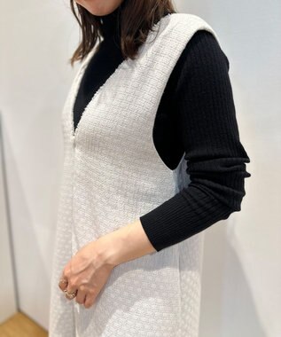 UNFILO ツイード ジャンスカ ベージュ