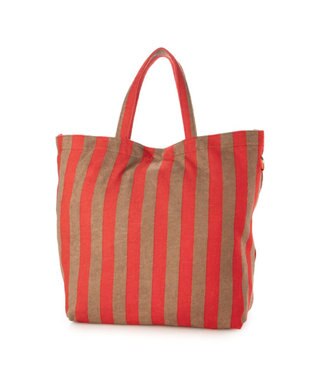 UNBILLION VERYコラボ カシュカシュ cachecache / リングカラビナ付パイルトート レッド