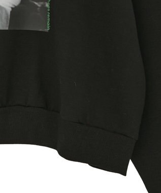 CRAFT STANDARD BOUTIQUE フォトプリントダンボールプルオーバー Black