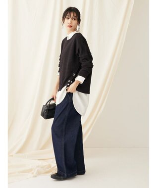 CRAFT STANDARD BOUTIQUE サイドリングボタンプルオーバー Black