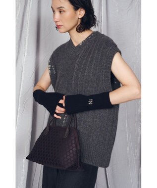 MIYABIYA 【撥水加工】篭目柄エンボスボンディングブガッティ チョコレート