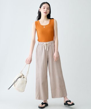 ANY ニットタンク オレンジ