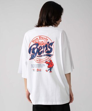 WEGO 【ユニセックス着用ITEM】別注BENDAVISサークルロゴグラフィックT（SS） ホワイト