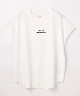 ANY ANYファンクションワイドフレンチスリーブTシャツ オフ