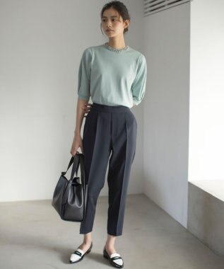 【ストレッチ・イージーケア】オシャクロス テーパードパンツ