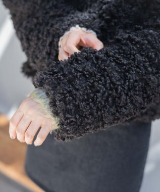 WEGO ボアファーブルゾン ブラック