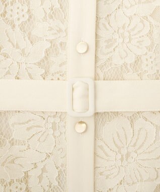 YECCA VECCA レース切替ジレワンピース Ivory