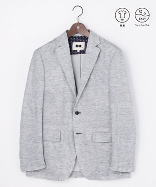 JOSEPH ABBOUD 【キングサイズ・フランス産リネン×日本の技術/ストレッチ】ノルマンディーリネントップジャージージャケット