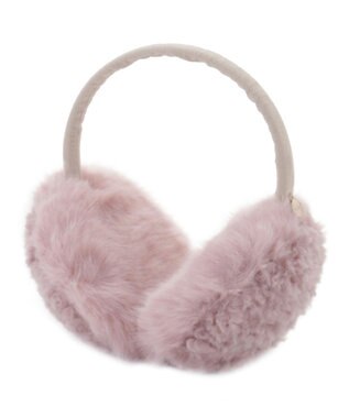 MOONBAT FURLA(フルラ)ファーMix コンパクト イヤマフ 無地 ピンク