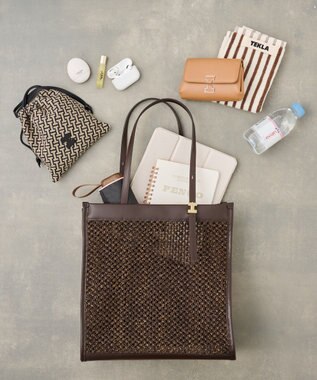 IACUCCI 【予約】ジュリエッタ RETE PAGLIA/RUGA ダークブラウン