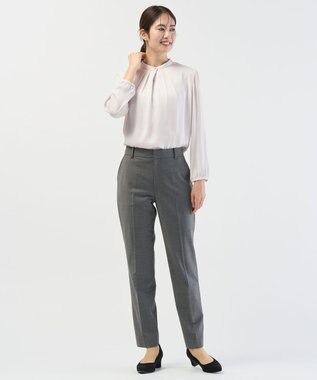 J.PRESS LADIES S バックサテンジョーゼット カットソー ライトグレー系