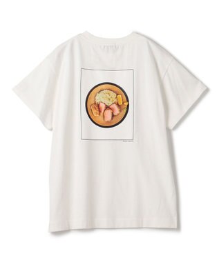 uncrave 【UNISEXあり】トンカツ Tシャツ（uncrave WHITE） オフ