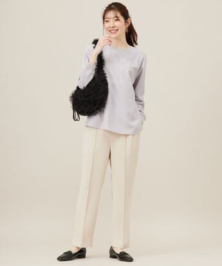 ANY SIS 【撥水・接触冷感・UVカット】コンフォートイージー テーパードパンツ アイボリー