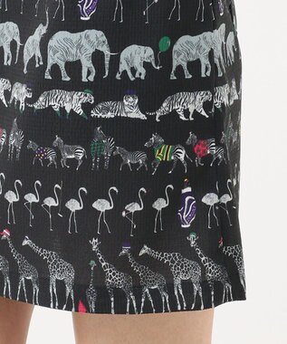 23区GOLF 【WOMEN】【ストレッチ】オリジナルパレード柄 クールメッシュスカート ブラック系5