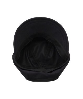 MOONBAT 【遮光100％/遮熱/UVカット】FURLA(フルラ)アーチロゴ キャスケット 帽子 無地 サイズ調整可能/手洗い可能/日本製 ブラック