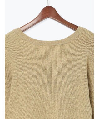 Te chichi ヘンリーネックマーブルニット イエロー