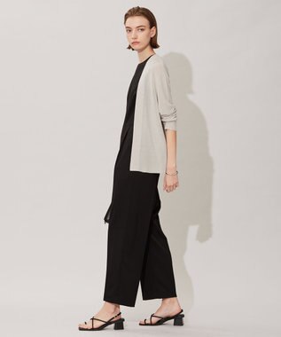 ICB L 【洗える】 コットンアセテート カーディガン トープ系