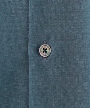 JOSEPH HOMME ウールツイストジャージー　バンドカラーシャツ スモーキーグリーン系