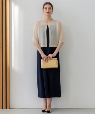 23区 S 【APPLAUDIR】グロッシーニット ボレロカーディガン シャンパン系