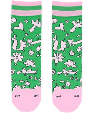 tsumori chisato SLEEP ツモリチサト ソックス レディース UEY531 /ワコール グリーン