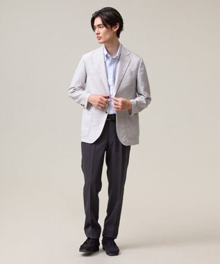 J.PRESS MEN 暑い中でも共にしたくなる理由がある【WEB限定】【吸水速乾 / 洗える / 超軽量 / ストレッチ】ブリーザブルレノクロス ジャケット ベージュ系