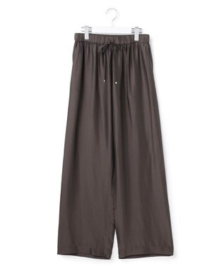 23区 【先行予約】クールタッチタフタ ワイドパンツ ダークブラウン系