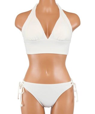 San-ai Resort（三愛水着楽園） ナチュラルだけどしっかり盛れる【ナチュラルアップブラ】　ノンワイヤービキニ　7M・9M　【San-ai Resort（サンアイリゾート）】 ホワイト